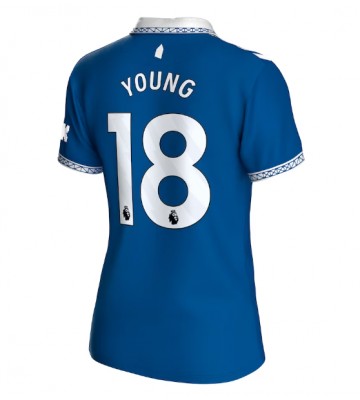 Everton Ashley Young #18 Kotipaita Naisten 2023-24 Lyhyet Hihat